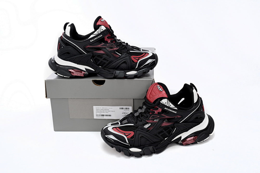 Balenciaga Track 2 Sneaker Military Black White Red