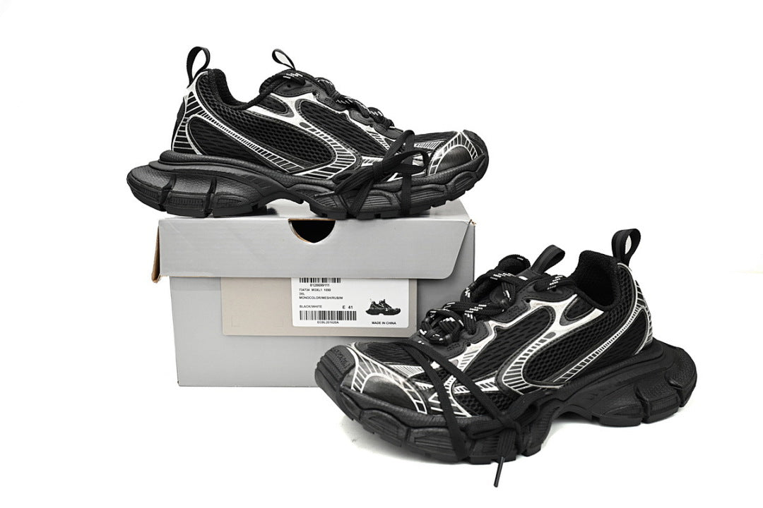 Balenciaga Runner Sneaker Black And White