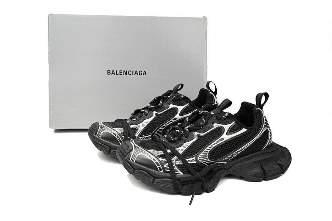Balenciaga Runner Sneaker Black And White