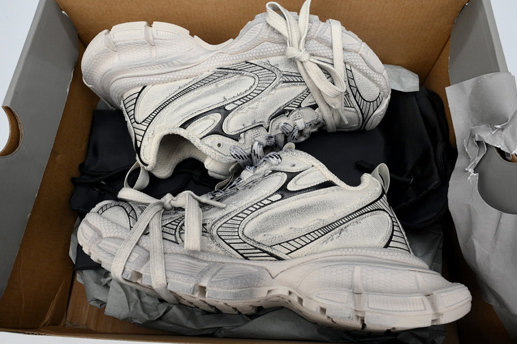 Balenciaga Runner Sneaker Luminous Blue Canvas White