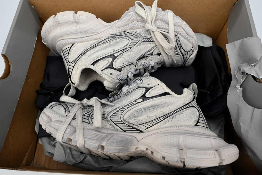Balenciaga Runner Sneaker Luminous Blue Canvas White