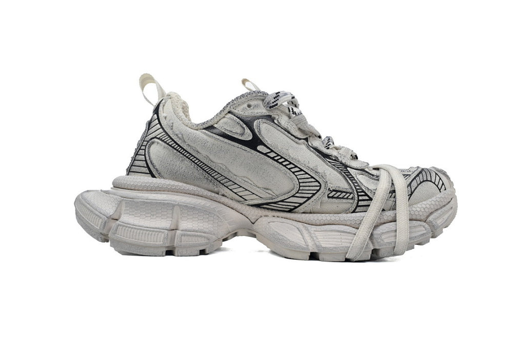 Balenciaga Runner Sneaker Luminous Blue Canvas White