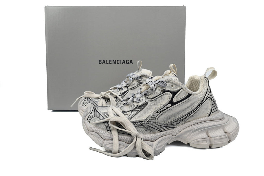 Balenciaga Runner Sneaker Luminous Blue Canvas White