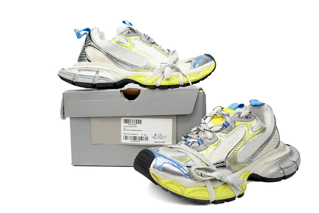 Balenciaga Runner Sneaker Luminous Blue White Fluorescent Yellow