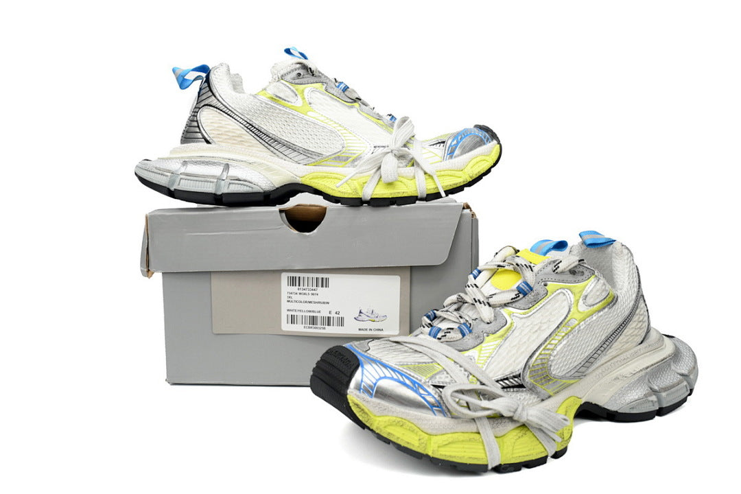 Balenciaga Runner Sneaker Luminous Blue White Fluorescent Yellow