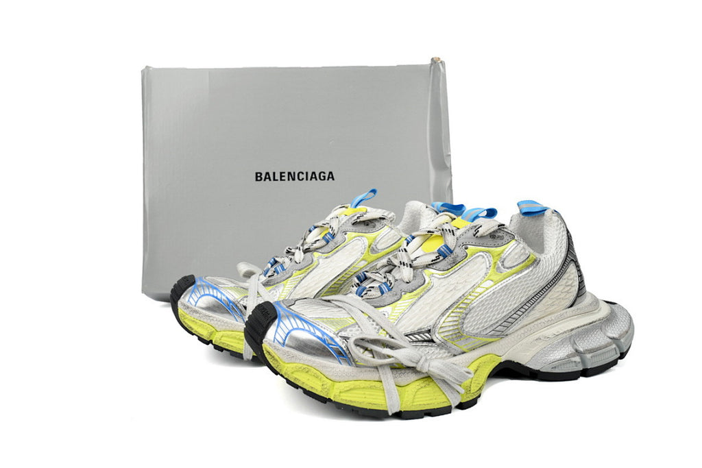 Balenciaga Runner Sneaker Luminous Blue White Fluorescent Yellow