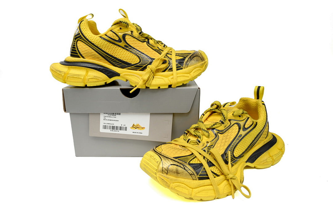 Balenciaga Runner Sneaker Black Yellow