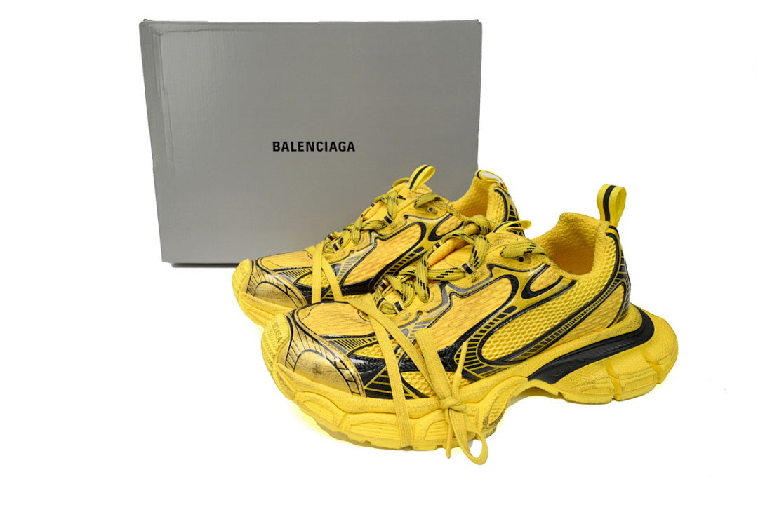Balenciaga Runner Sneaker Black Yellow