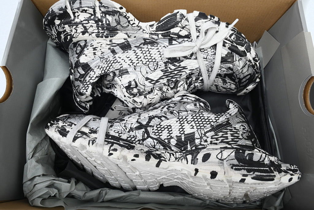 Balenciaga Runner Sneaker Black and White