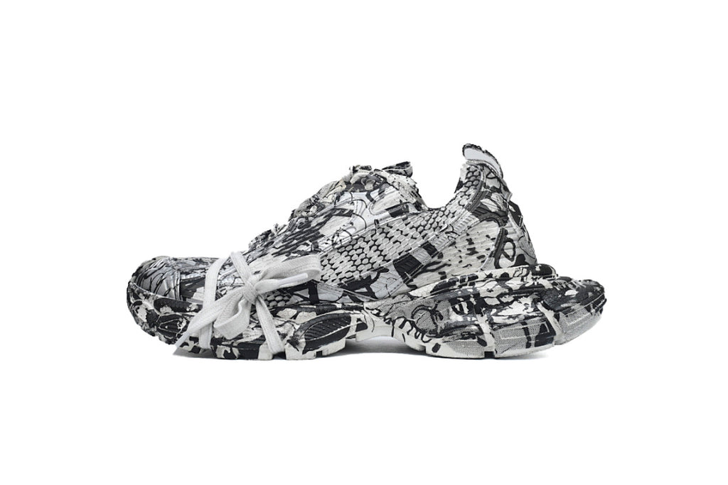 Balenciaga Runner Sneaker Black and White