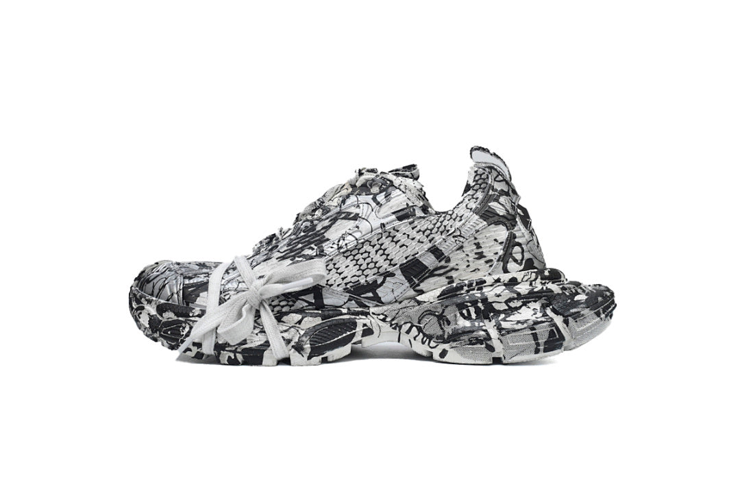Balenciaga Runner Sneaker Black and White