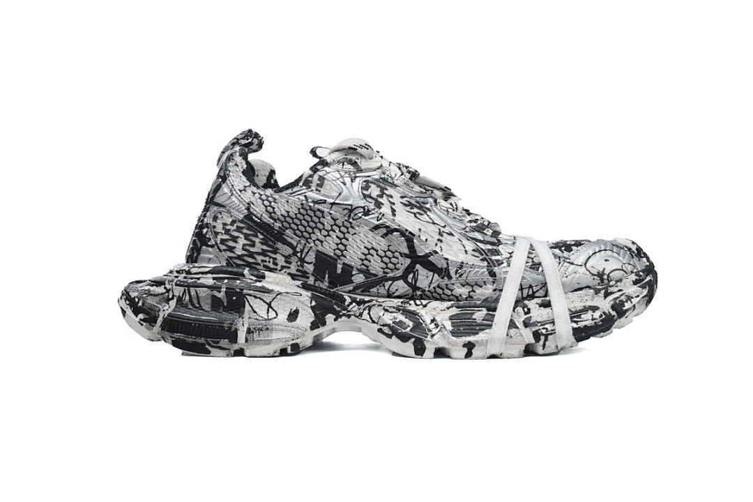 Balenciaga Runner Sneaker Black and White