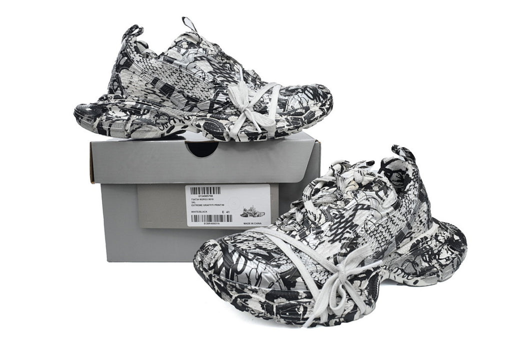 Balenciaga Runner Sneaker Black and White