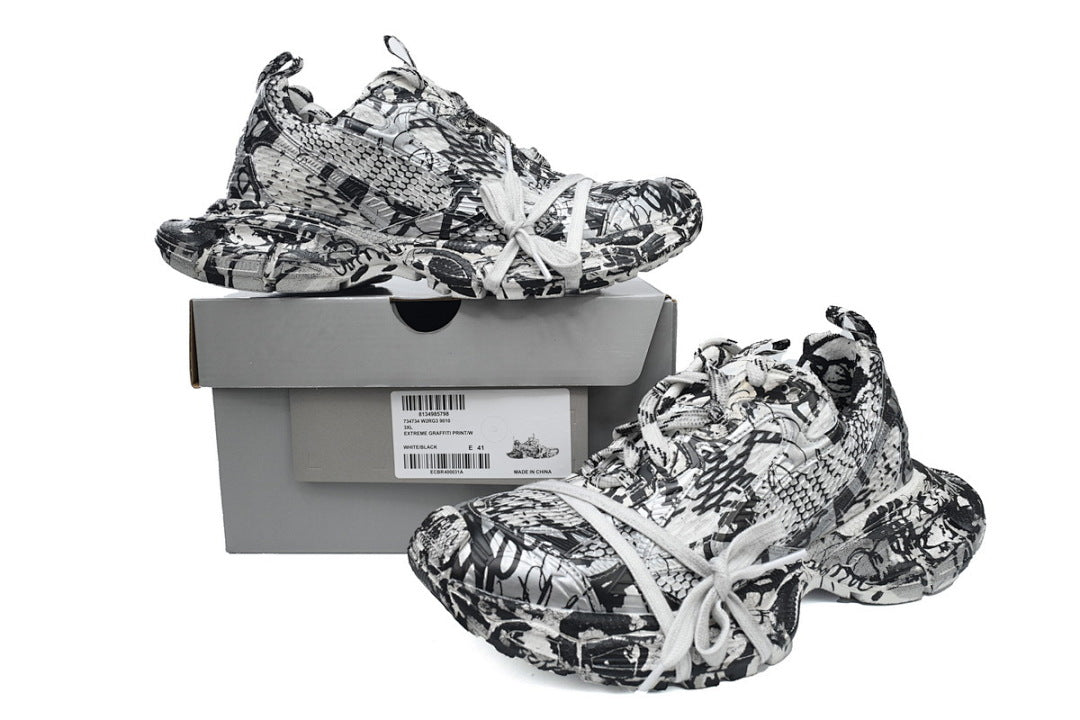 Balenciaga Runner Sneaker Black and White