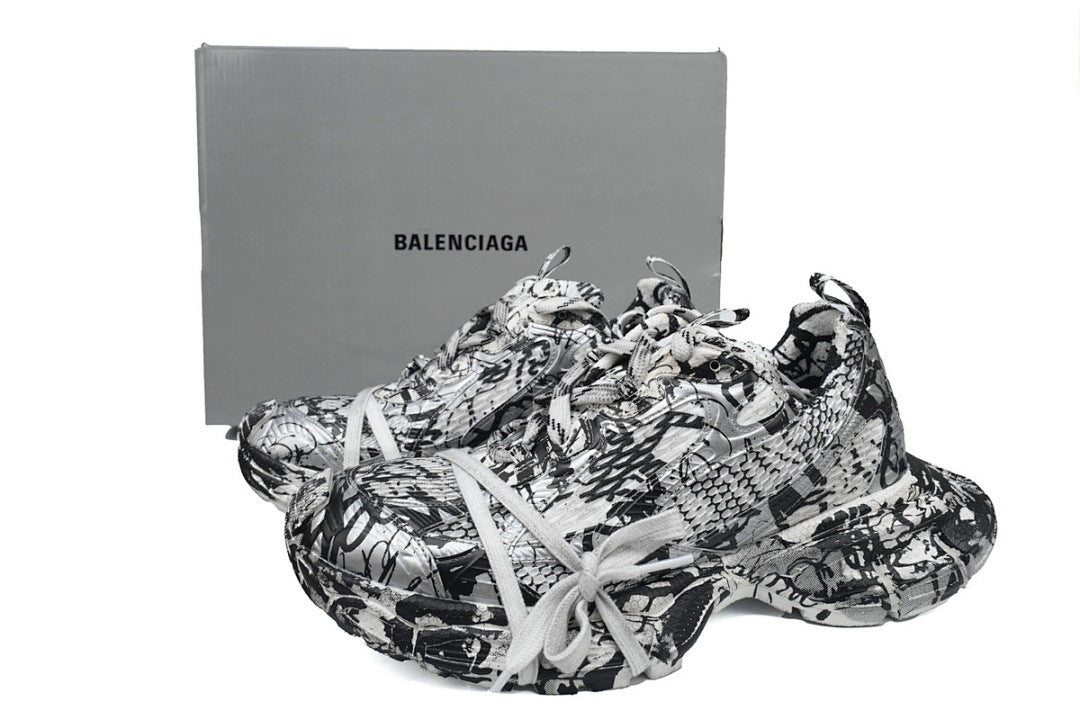 Balenciaga Runner Sneaker Black and White