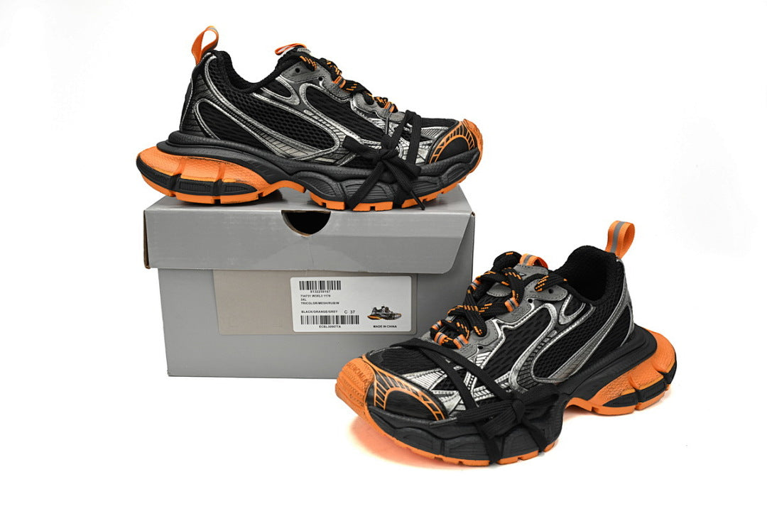 Balenciaga Runner Sneaker Black Orange