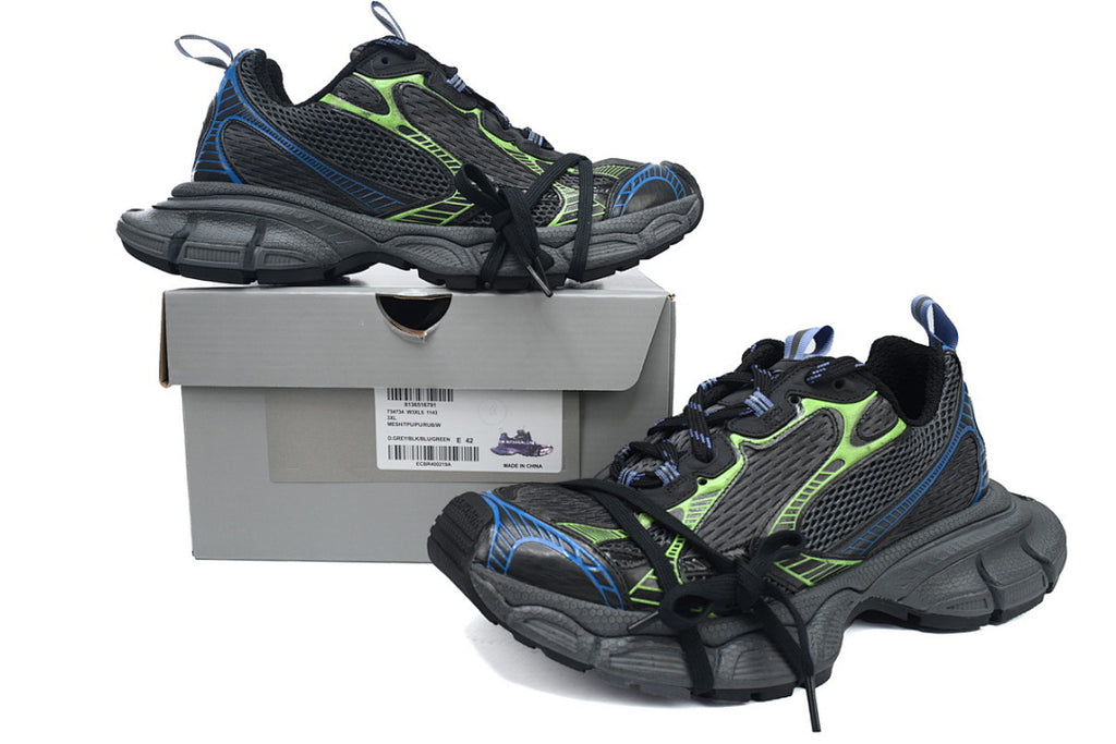 Balenciaga Runner Sneaker Black Blue Green