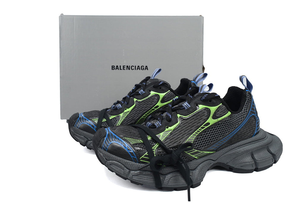 Balenciaga Runner Sneaker Black Blue Green