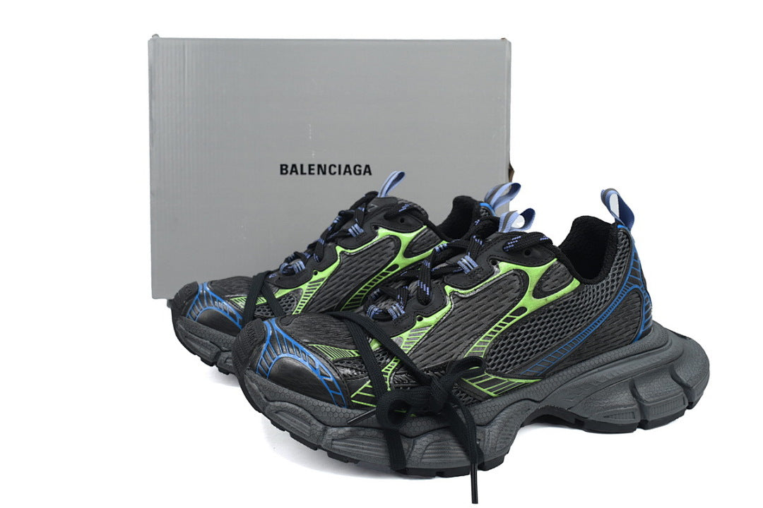 Balenciaga Runner Sneaker Black Blue Green