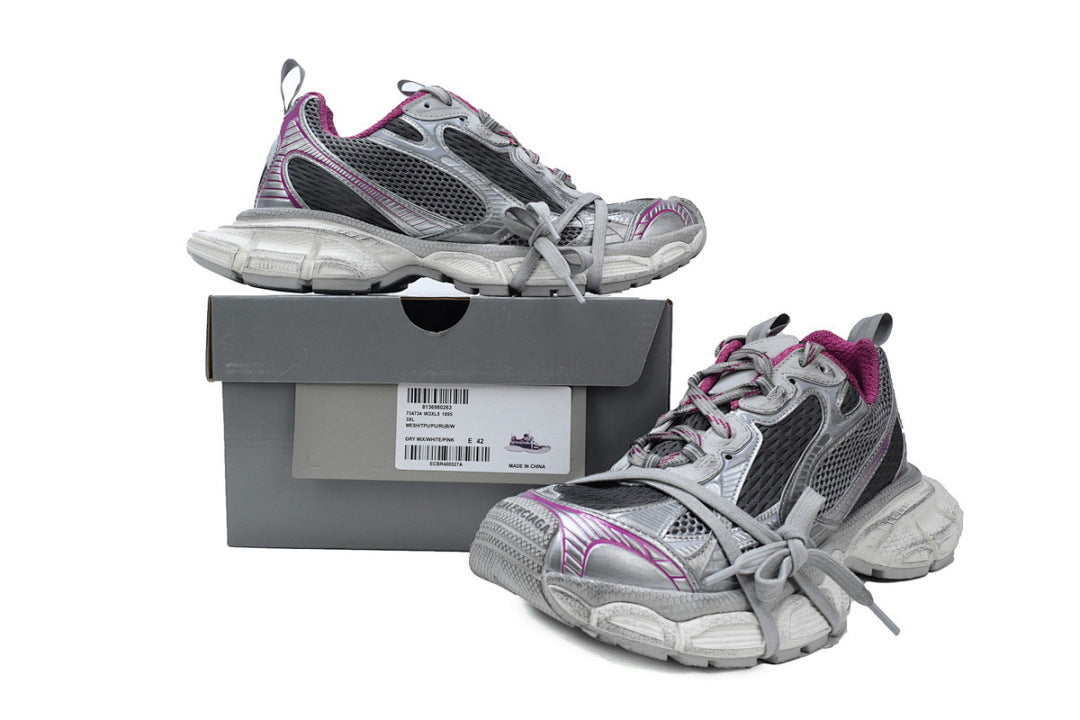 Balenciaga Runner Sneaker Silver Purple