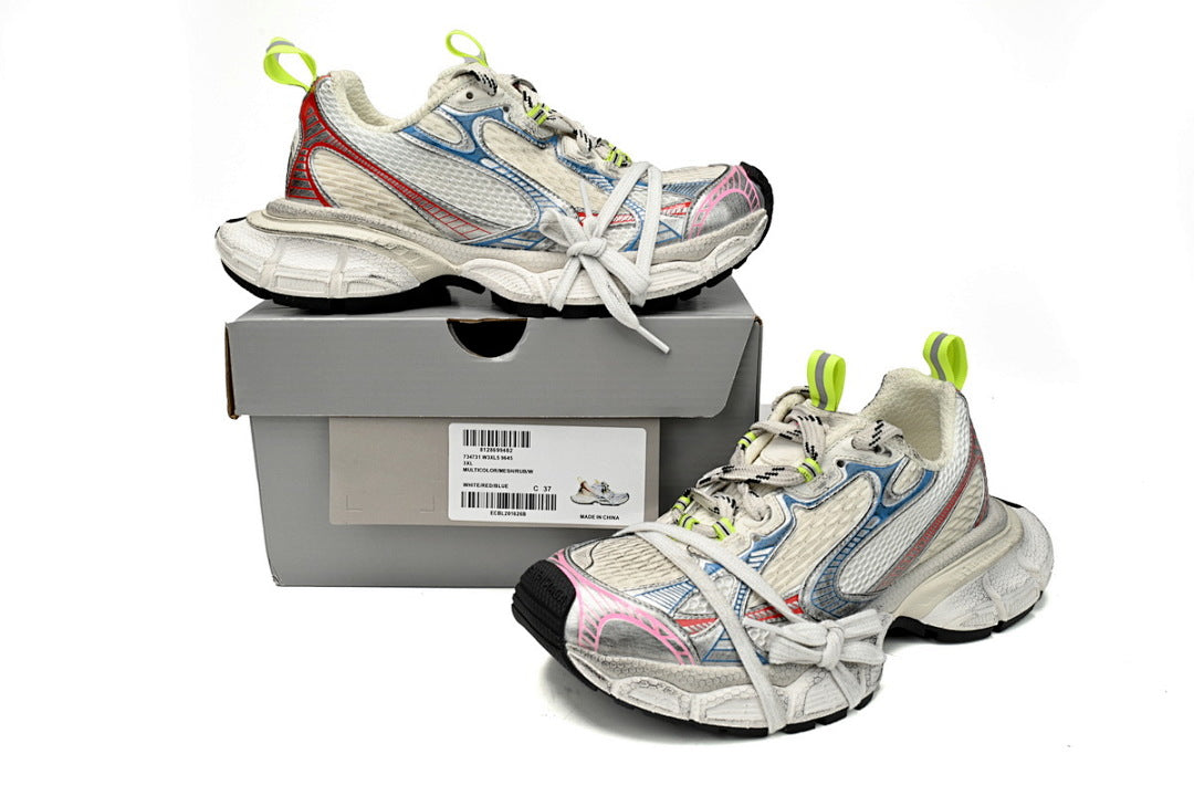 Balenciaga Runner Sneaker White, red And Blue