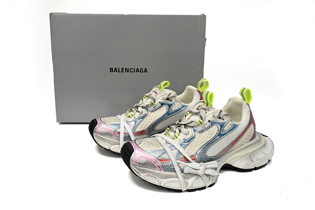Balenciaga Runner Sneaker White, red And Blue