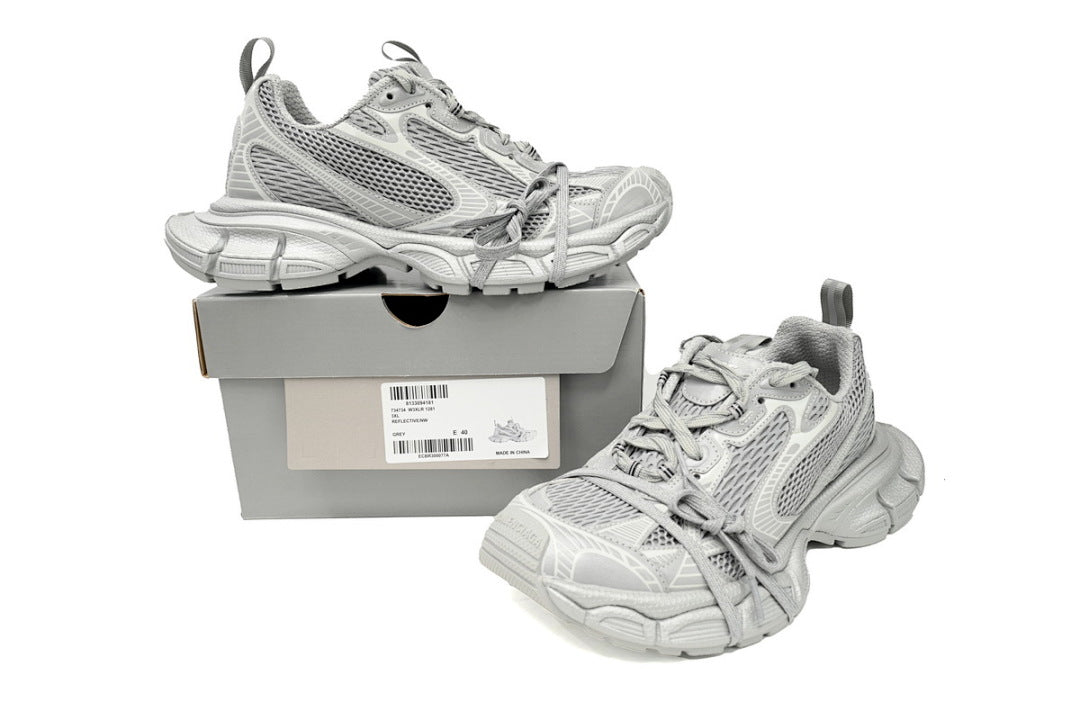 Balenciaga Runner Sneaker Black Black Gray Reflection