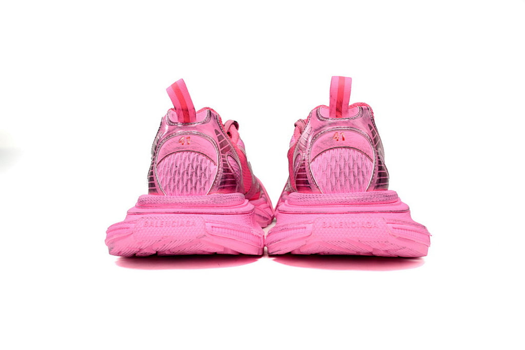 Balenciaga Runner Sneaker Black Black And White Pink