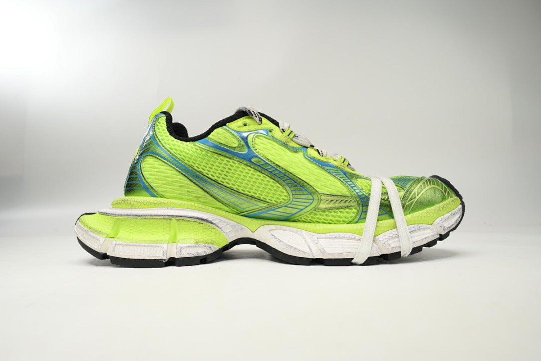 Balenciaga Runner Sneaker Black Fluorescent Green
