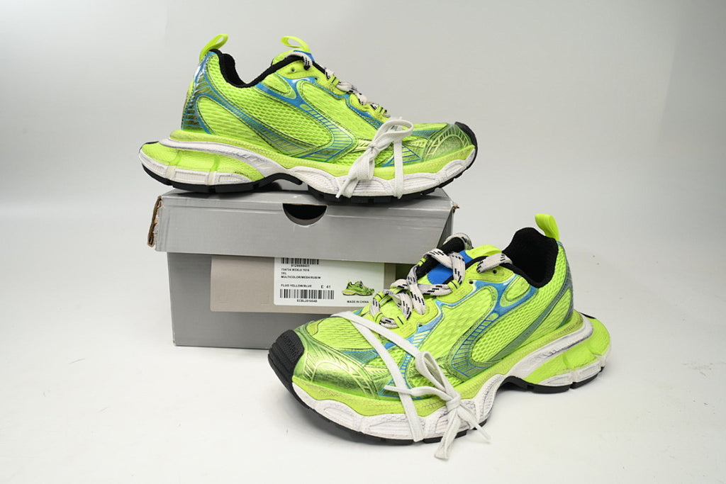 Balenciaga Runner Sneaker Black Fluorescent Green