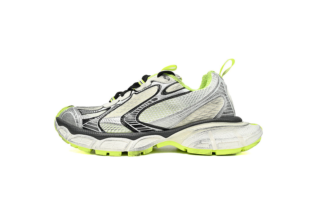 Balenciaga Runner Sneaker Black And White Blue