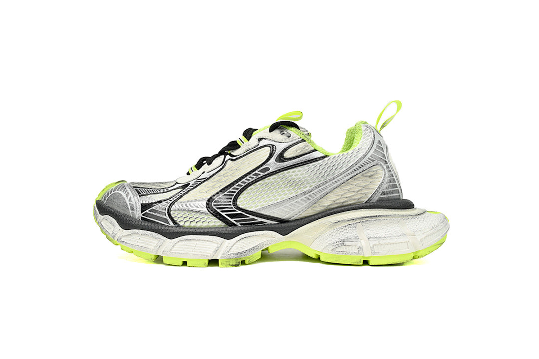 Balenciaga Runner Sneaker Black And White Blue