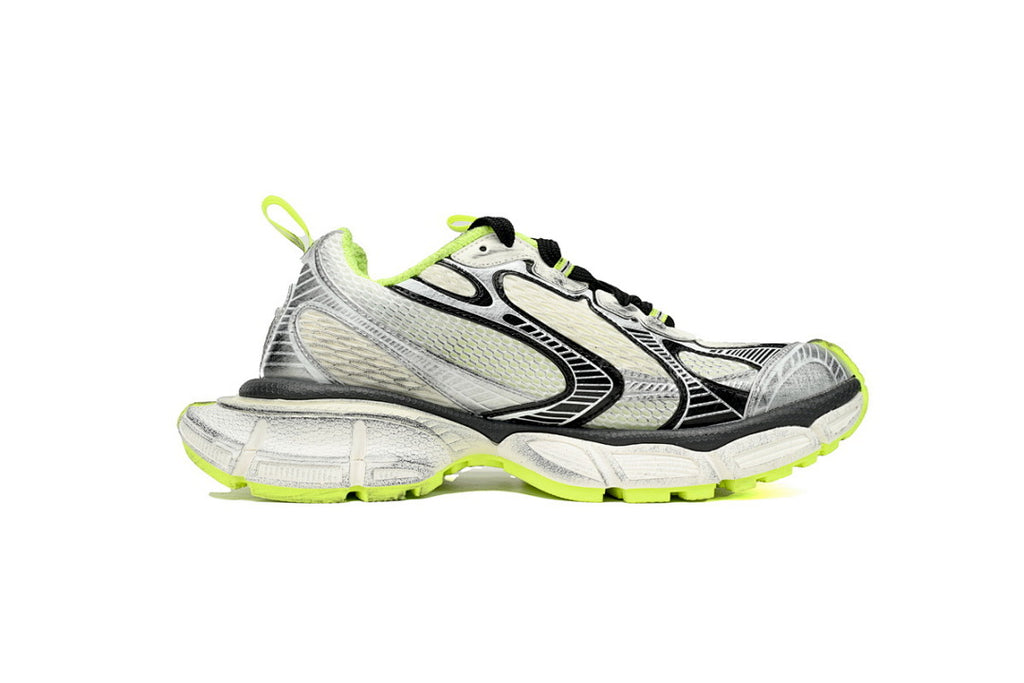 Balenciaga Runner Sneaker Black And White Blue