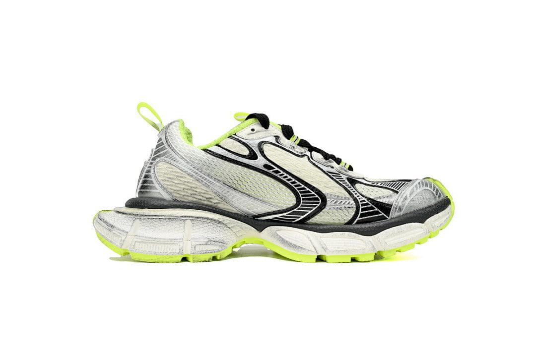 Balenciaga Runner Sneaker Black And White Blue
