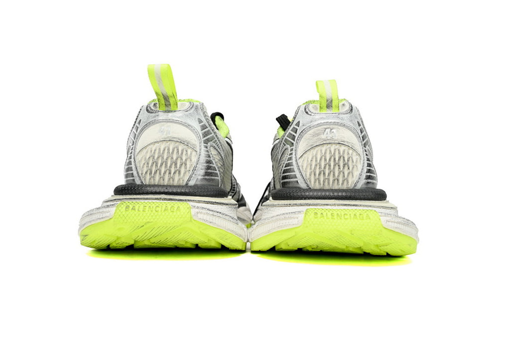 Balenciaga Runner Sneaker Black And White Blue