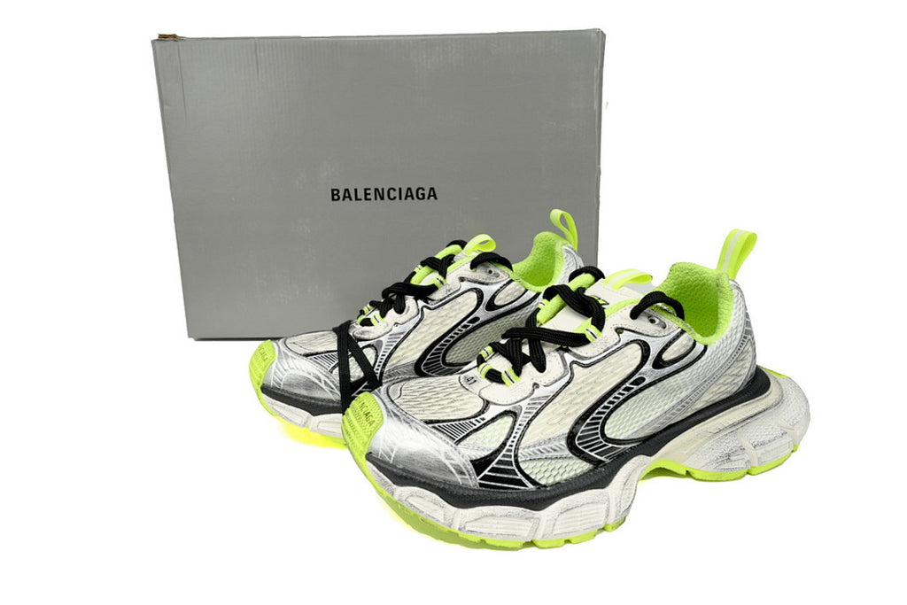 Balenciaga Runner Sneaker Black And White Blue