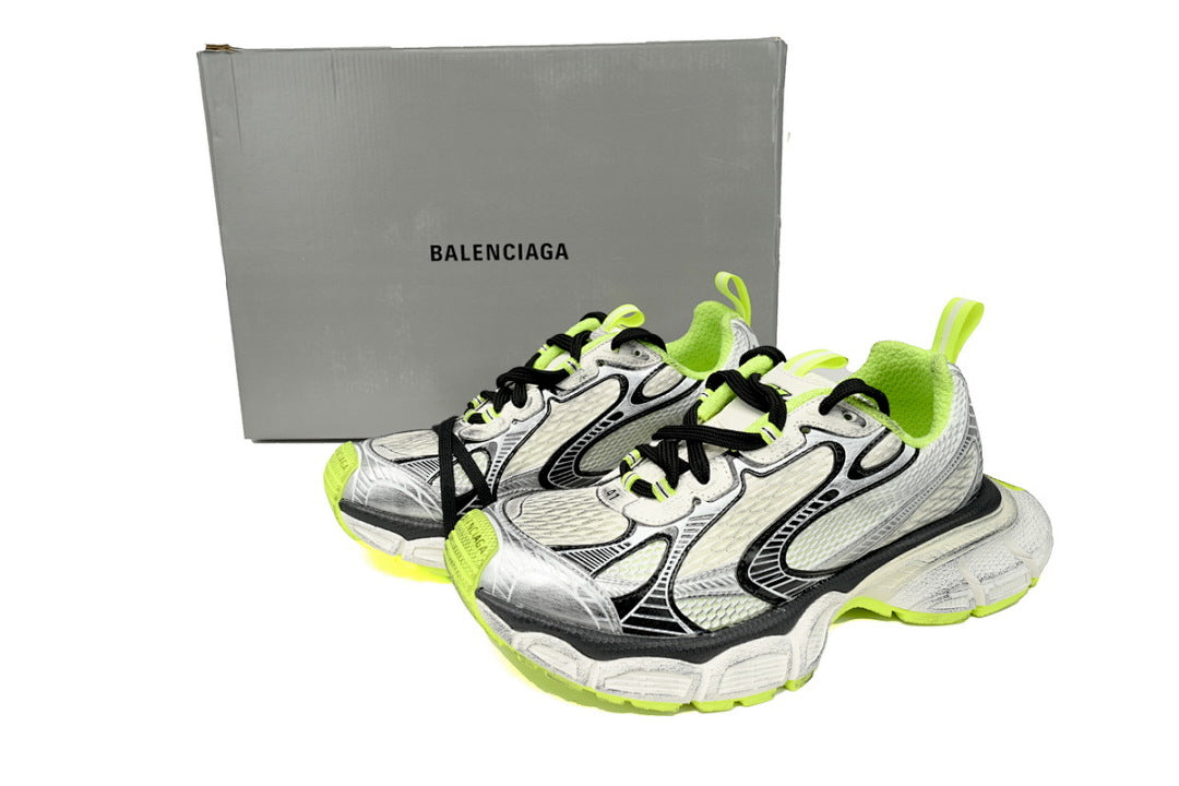 Balenciaga Runner Sneaker Black And White Blue