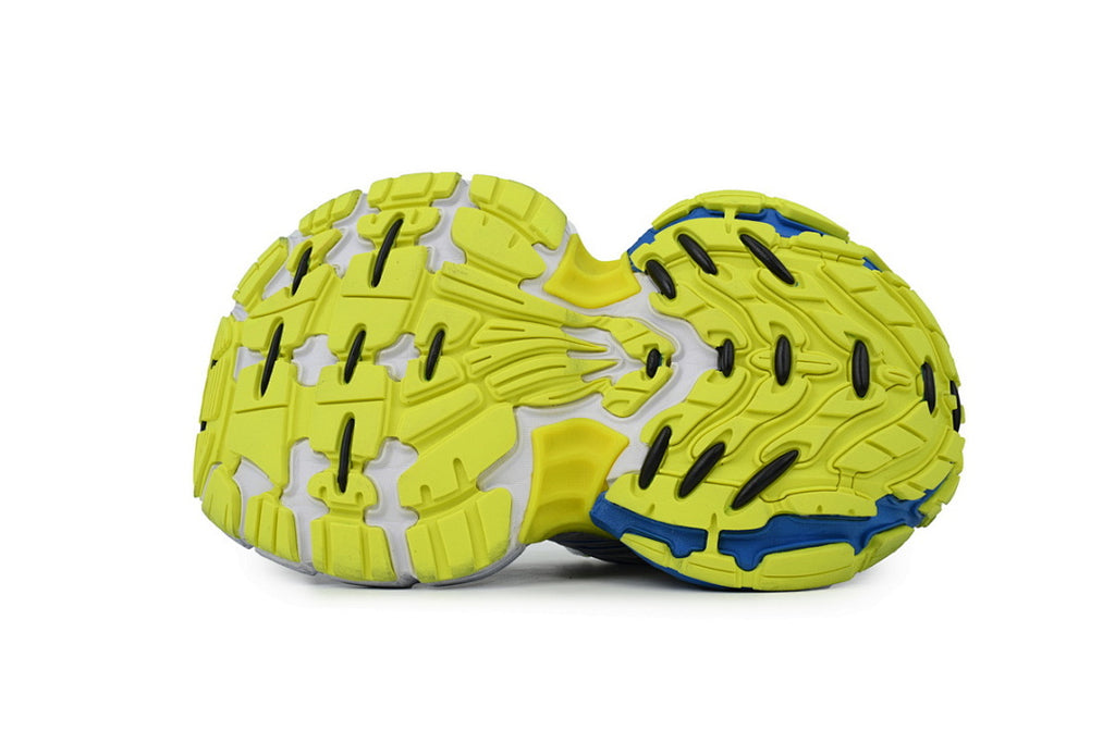 Balenciaga Runner Sneaker White Gray Black White Blue Fluorescent Green