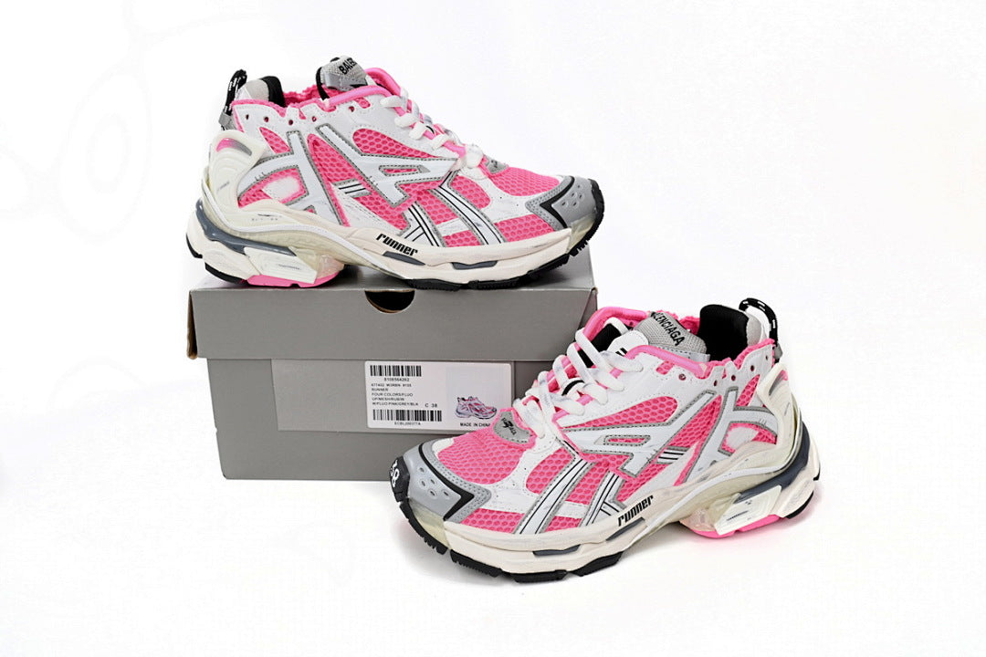 Balenciaga Runner White Red Powder