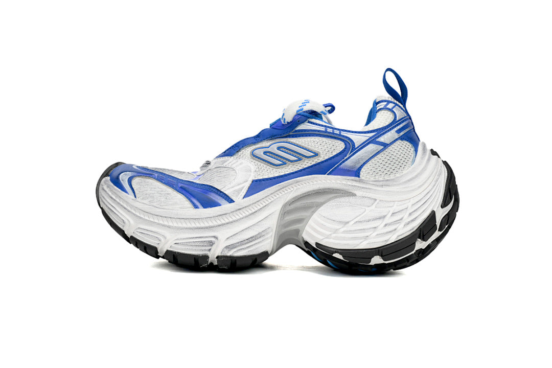 Balenciaga Runner Sneaker White Gray Black White Blue