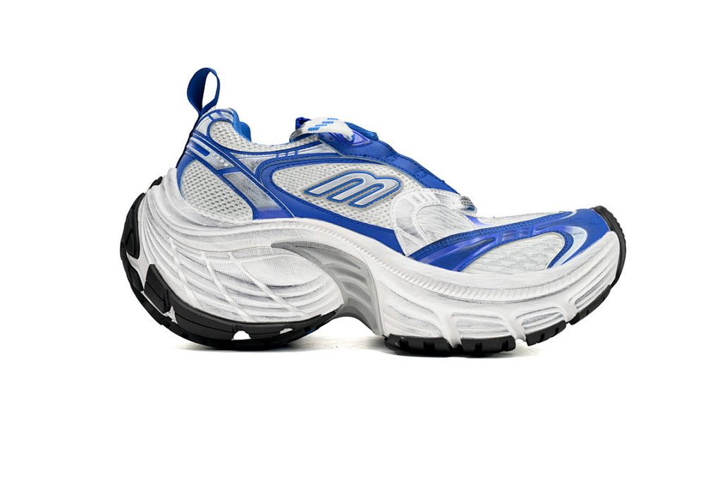 Balenciaga Runner Sneaker White Gray Black White Blue