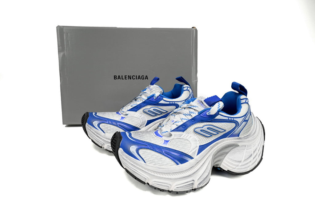 Balenciaga Runner Sneaker White Gray Black White Blue