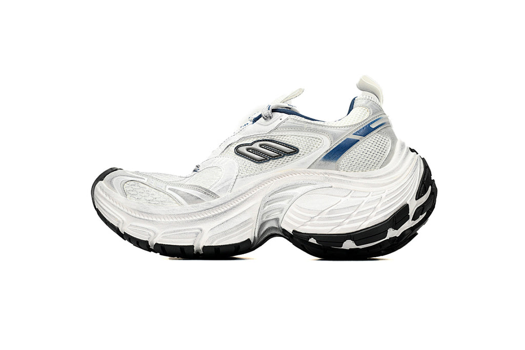 Balenciaga Runner Sneaker White Gray Black White, Black, and Blue