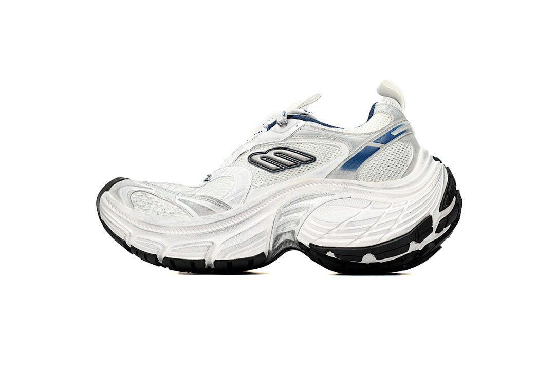Balenciaga Runner Sneaker White Gray Black White, Black, and Blue