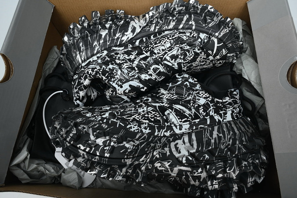 Balenciaga Defender Sneaker Black Graffiti