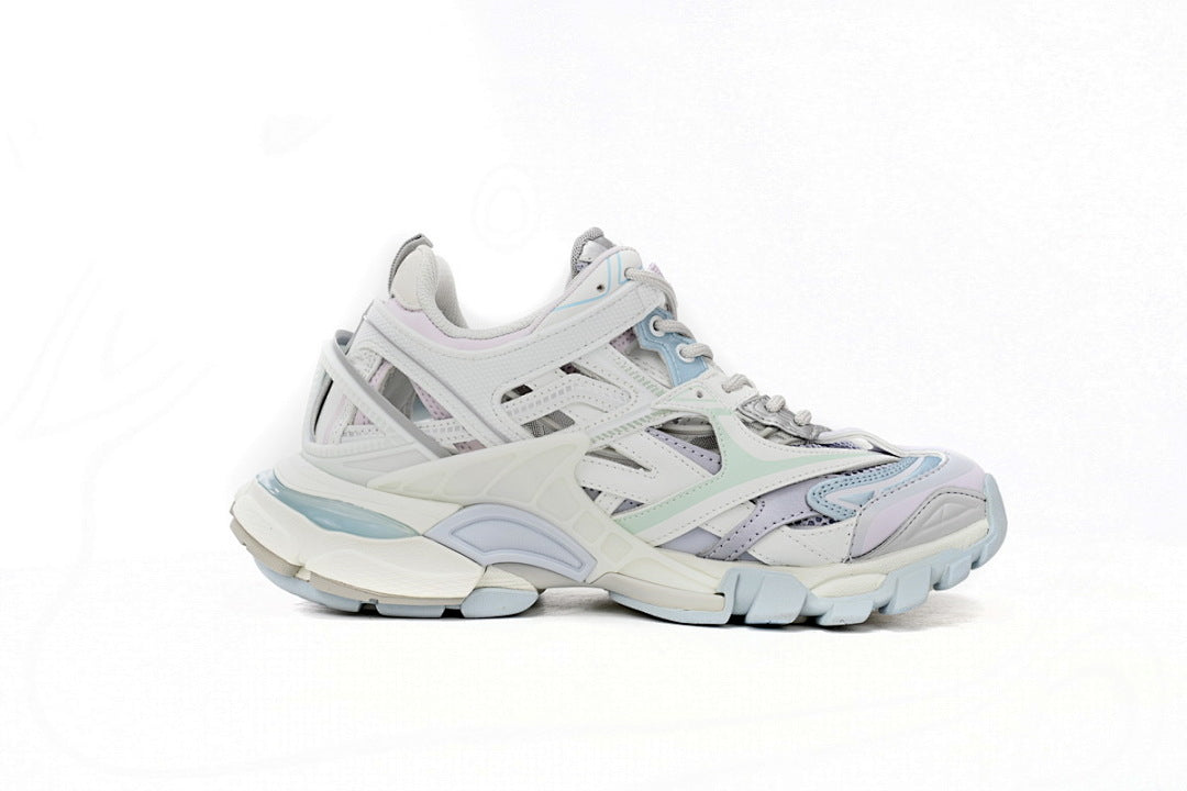 Balenciaga Track 2 Sneaker Military Black Pale White Purple