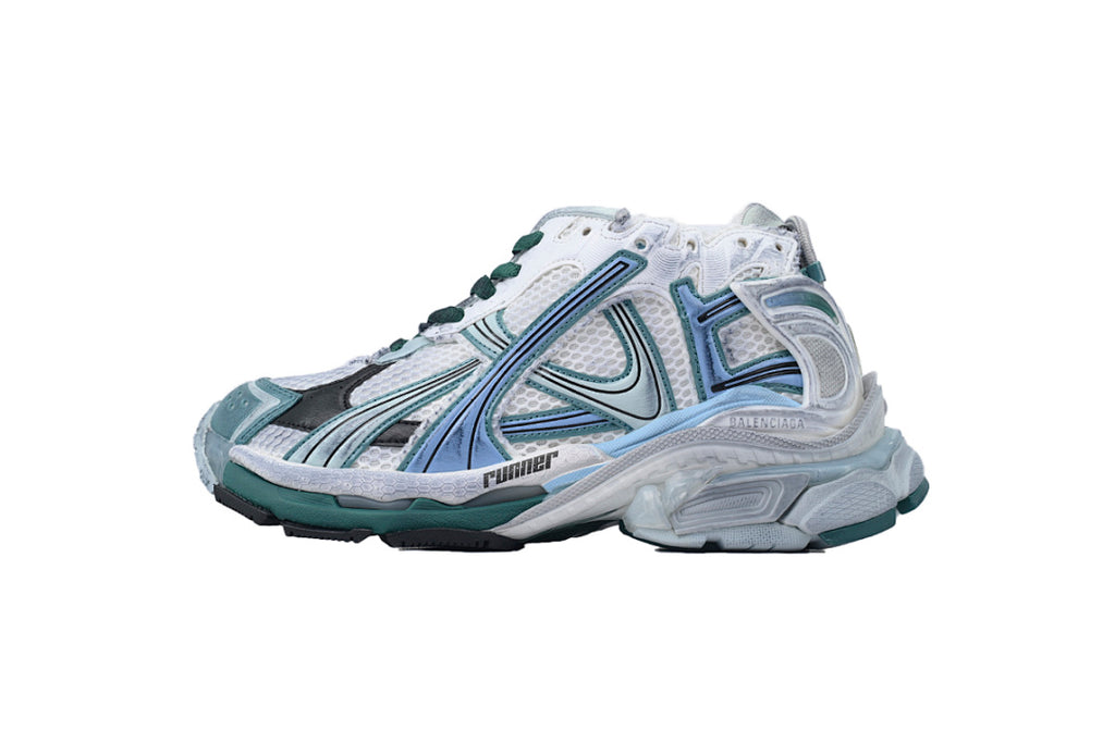 Balenciaga Runner Sneaker 'White Green Blue'