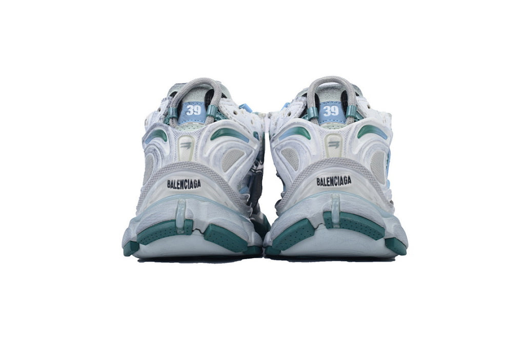 Balenciaga Runner Sneaker 'White Green Blue'
