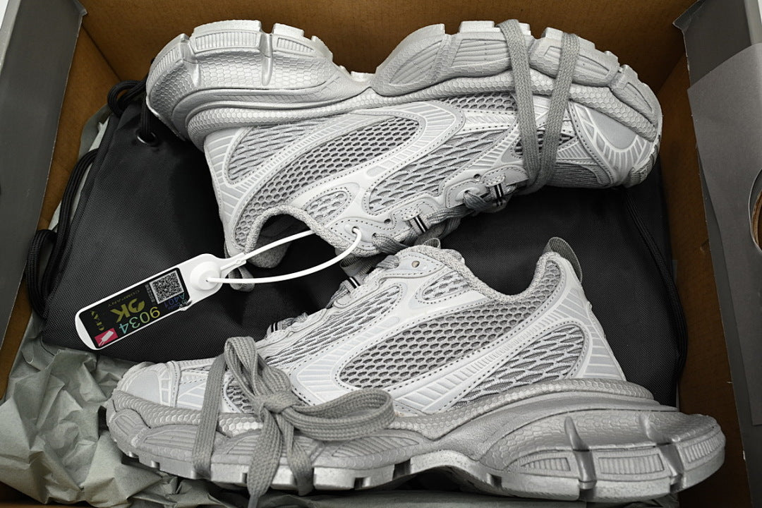 Balenciaga Runner Sneaker Silver Light Gray