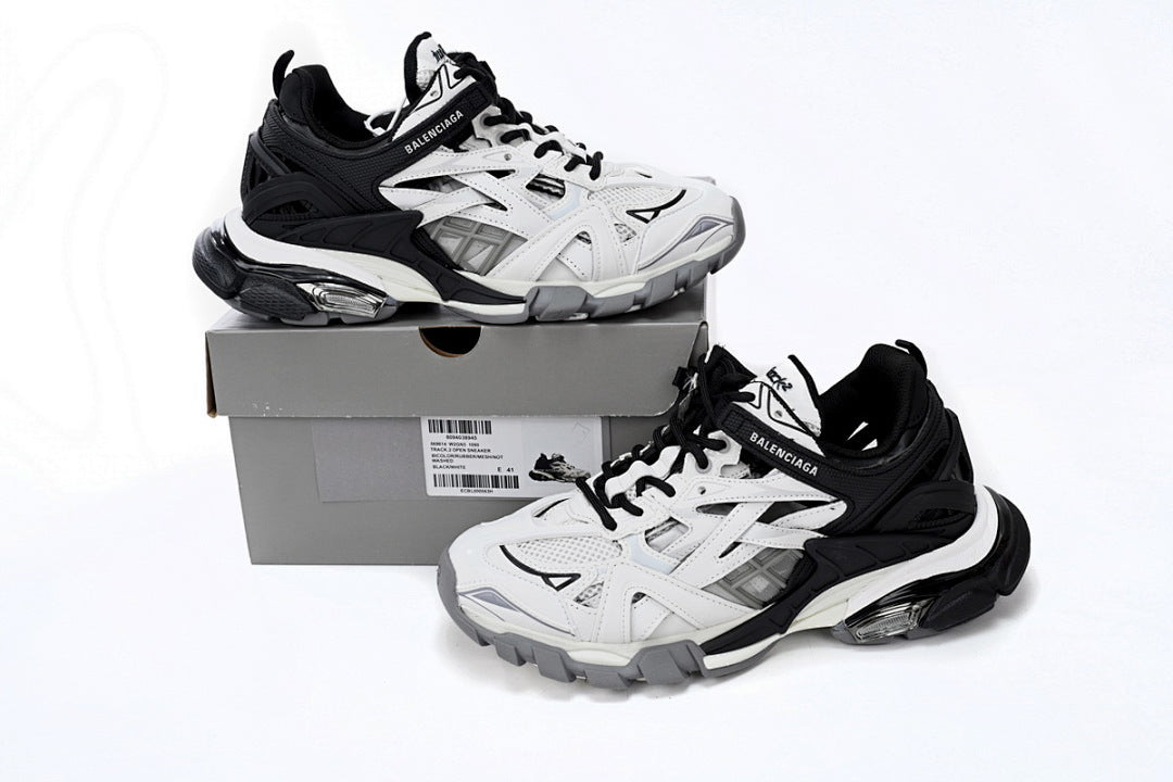 Balenciaga Track 2 Sneaker Black And White